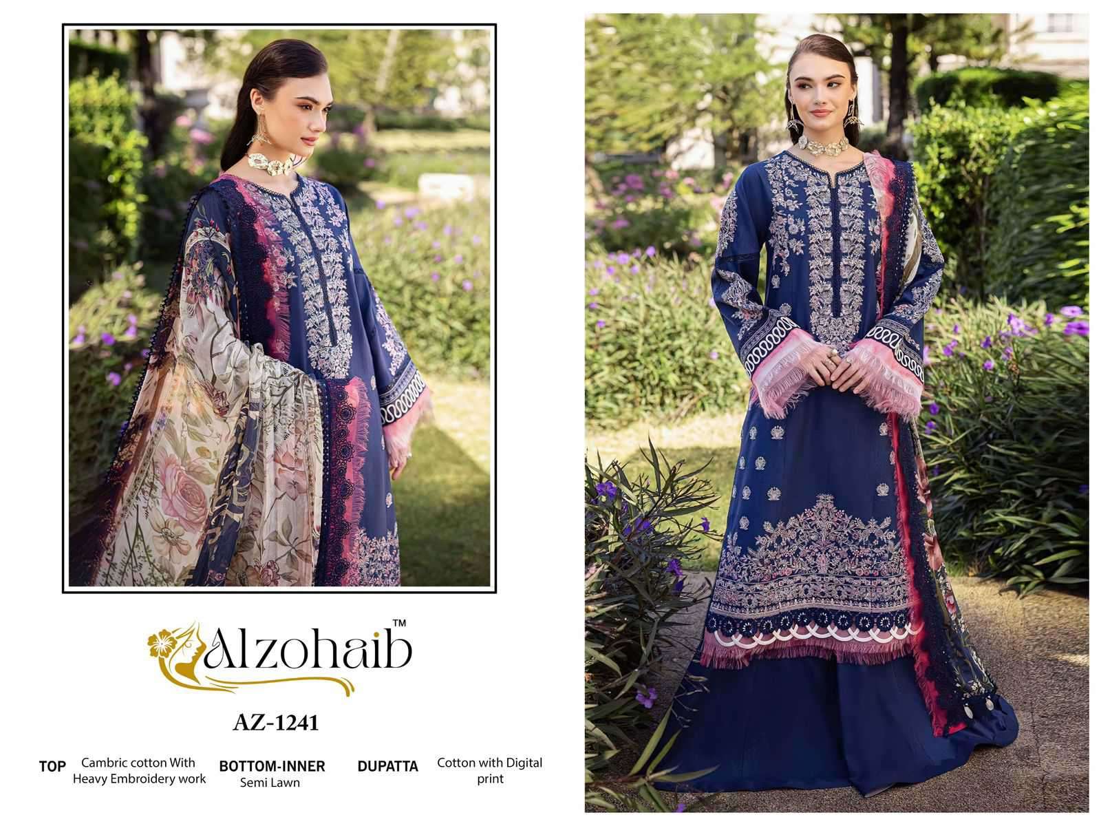 Alzohaib Fatima Nx Vol 1 Cotton Pakistani Suit